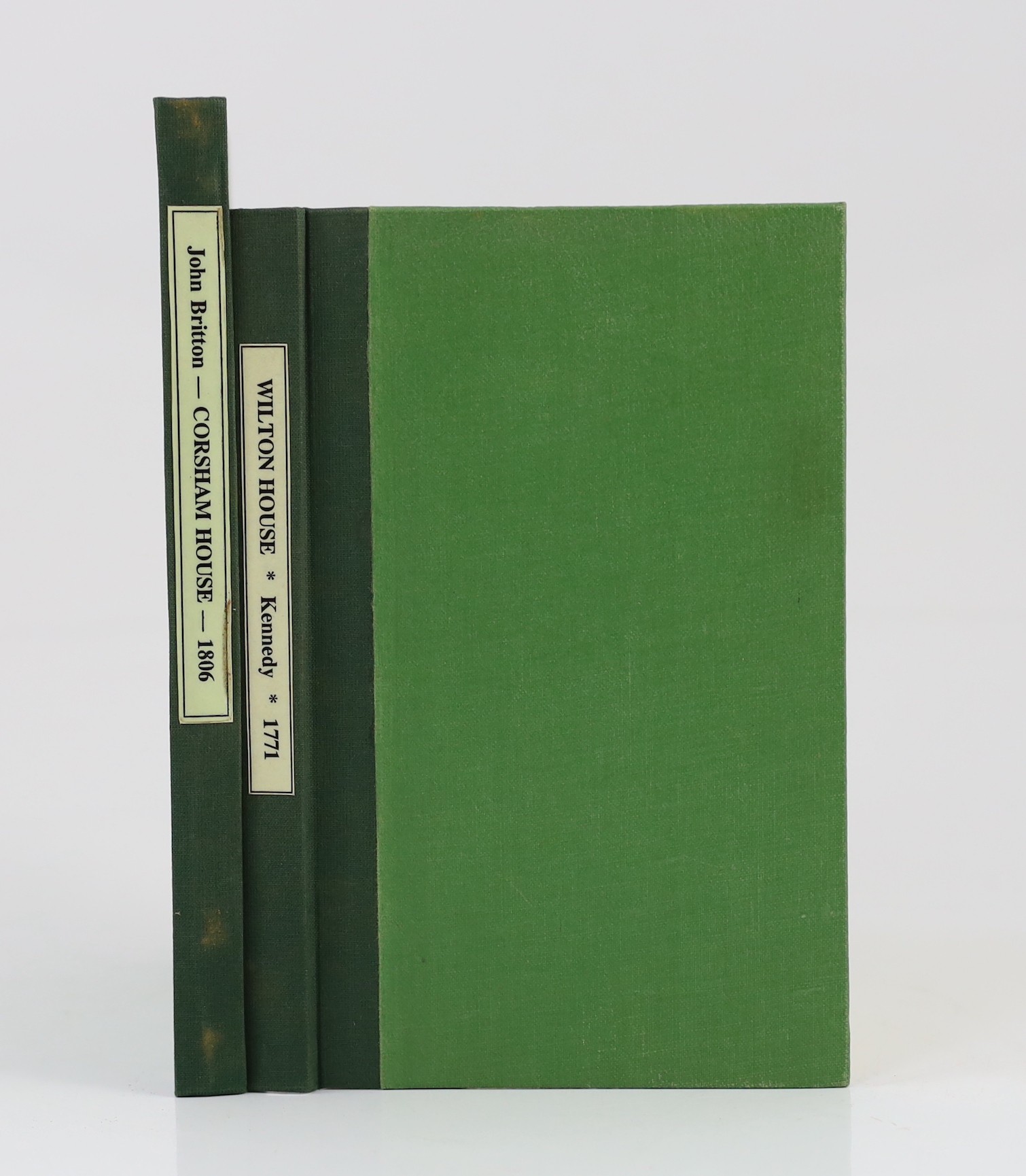 WILTS: Britton, John - An Historical Account of Corsham House, in Wiltshire; the Seat of Paul Cobb Methuen Esq. With a catalogue of his celebrated collection of pictures ... frontis. rebound cloth with printed label. 180